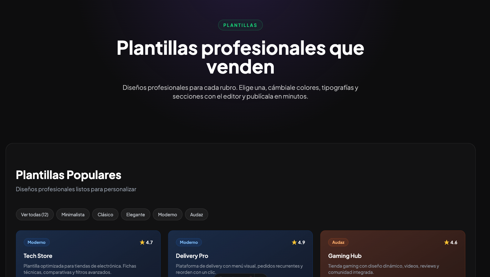 Empieza desde plantillas